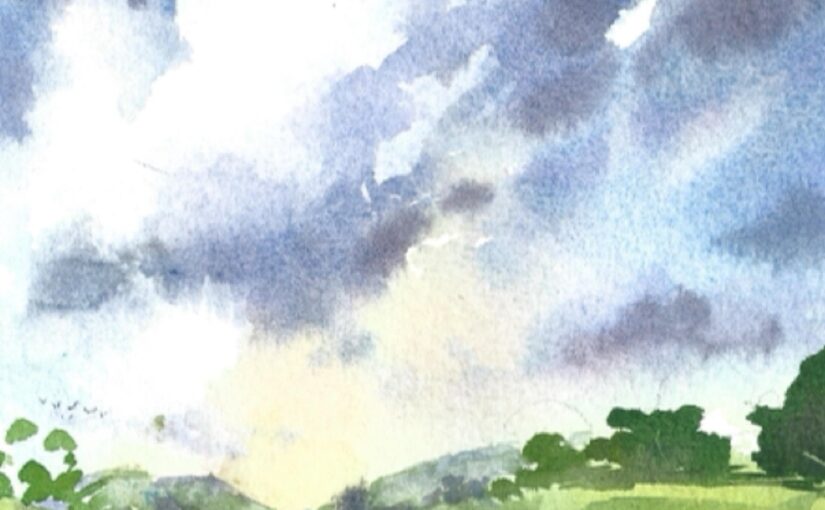 Expressive Skies in Watercolour